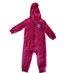 Carter’s Red Hooded One Piece 12M